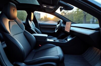 Accessoires Tesla Model Y sur Amazon qui améliorent le confort de vos trajets