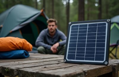 Avantages du panneau solaire pliable 4W 12V : chargeur de batterie pour le camping