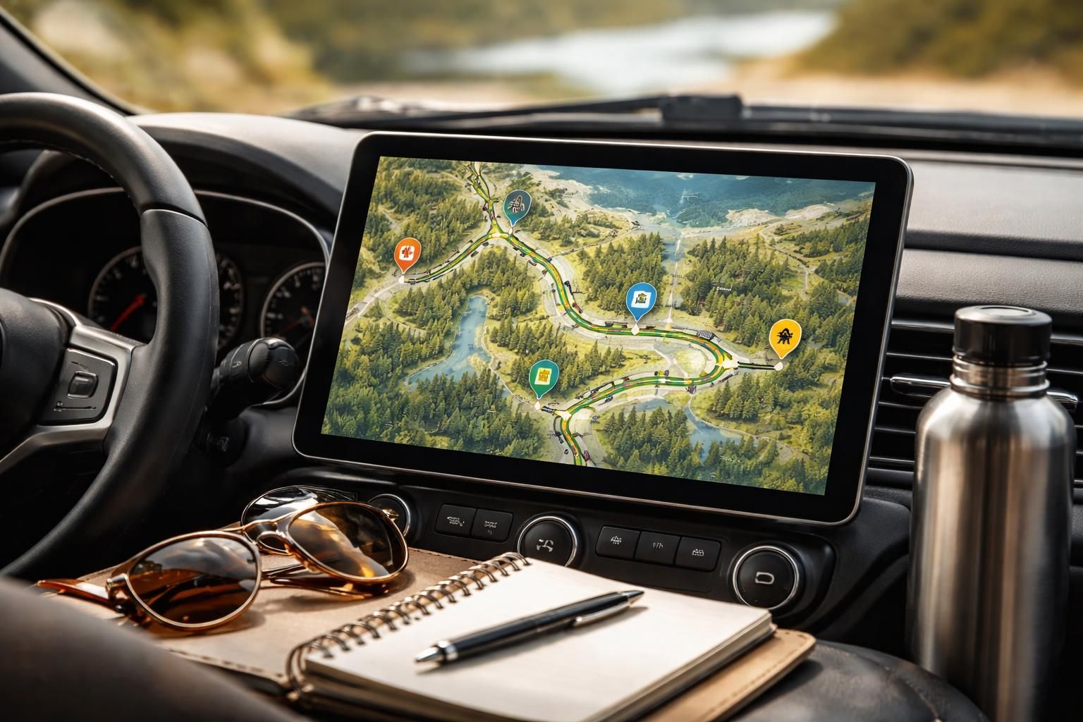 découvrez comment une tablette tactile peut simplifier votre road trip en voiture grâce à ses cartes hors ligne et fonctionnalités pour organiser vos étapes facilement.